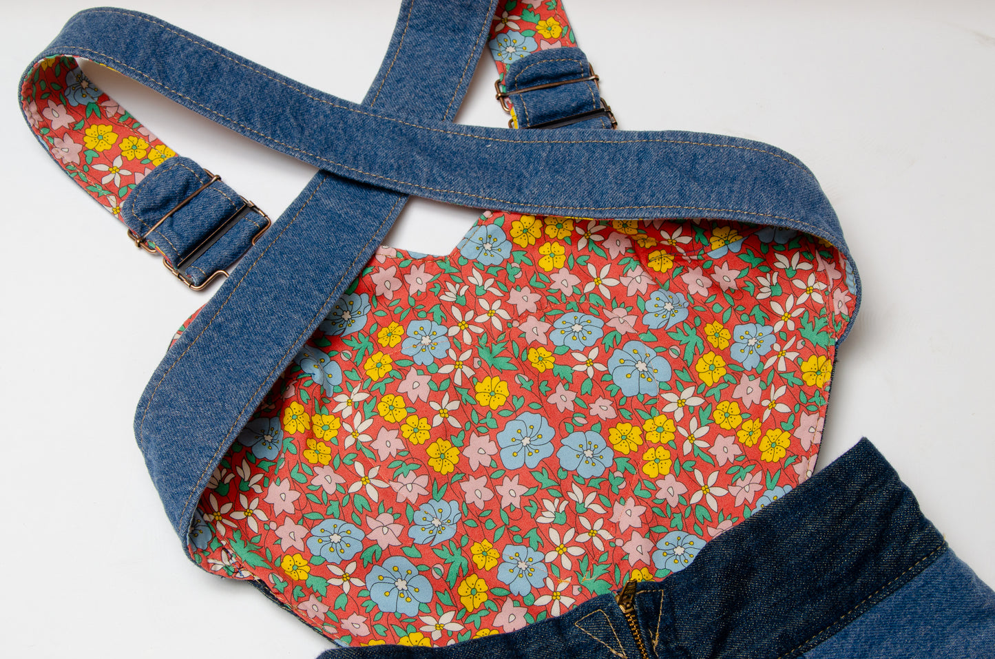 Rodeo Sweetheart Patchwork Vintage Denim Jumpsuit