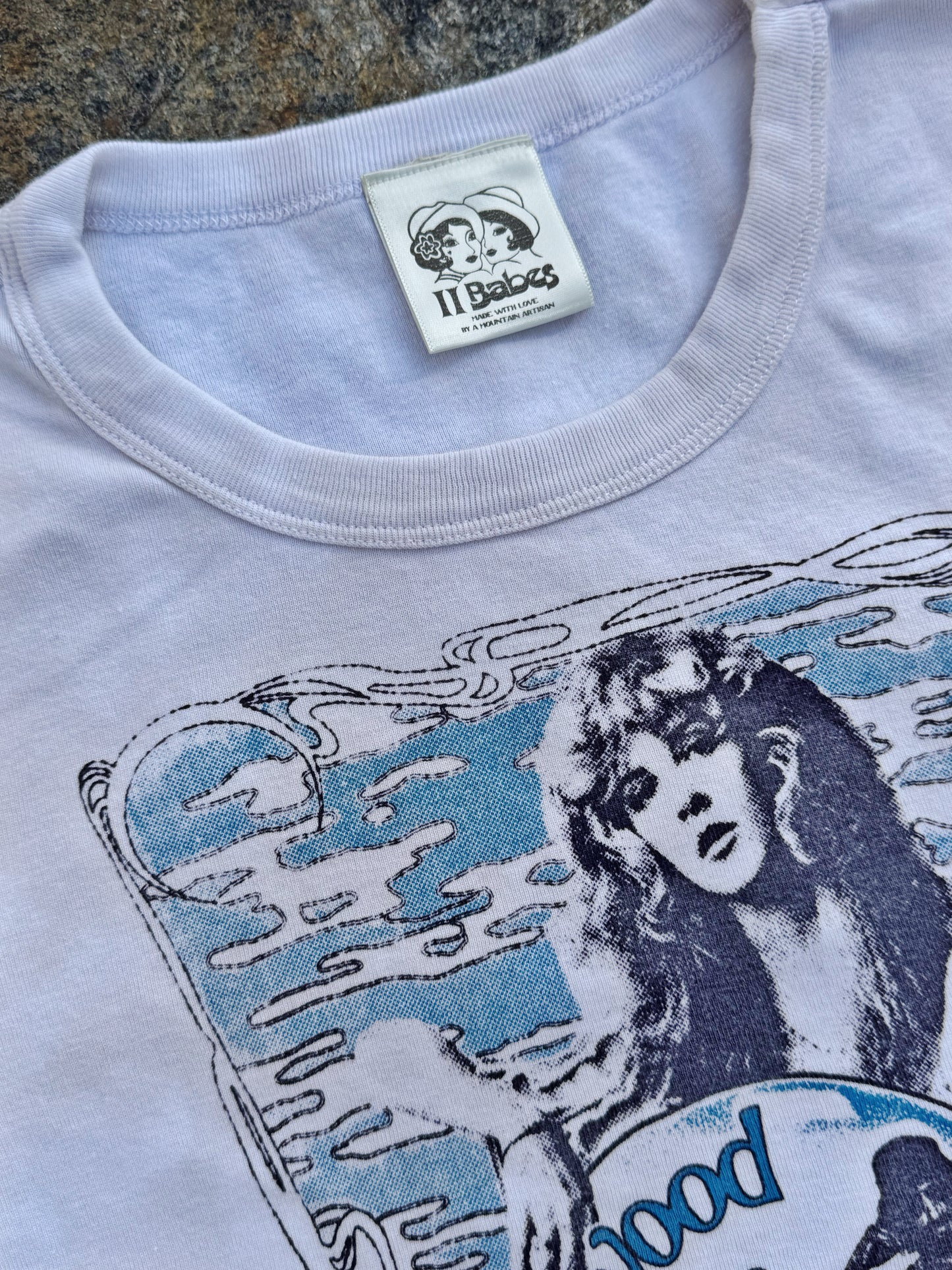 The Gypsy Fleetwood Mac Tea Stain Baby Tee
