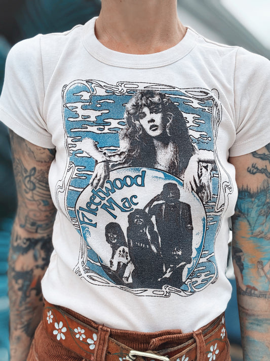 The Gypsy Fleetwood Mac Tea Stain Baby Tee