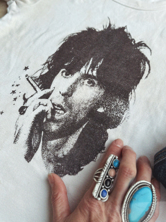 The Keith Tee Cotton Tea Stain Baby Rib Tee