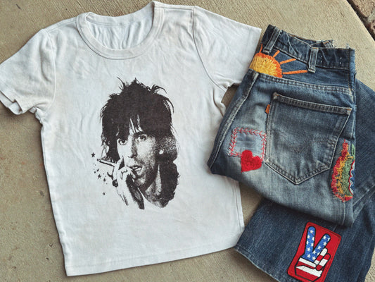 The Keith Tee Cotton Tea Stain Baby Rib Tee