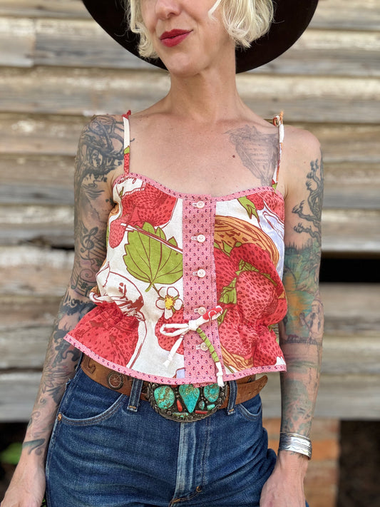 Mountain Artisan Quilted Camisole in Strawberry Jam 3