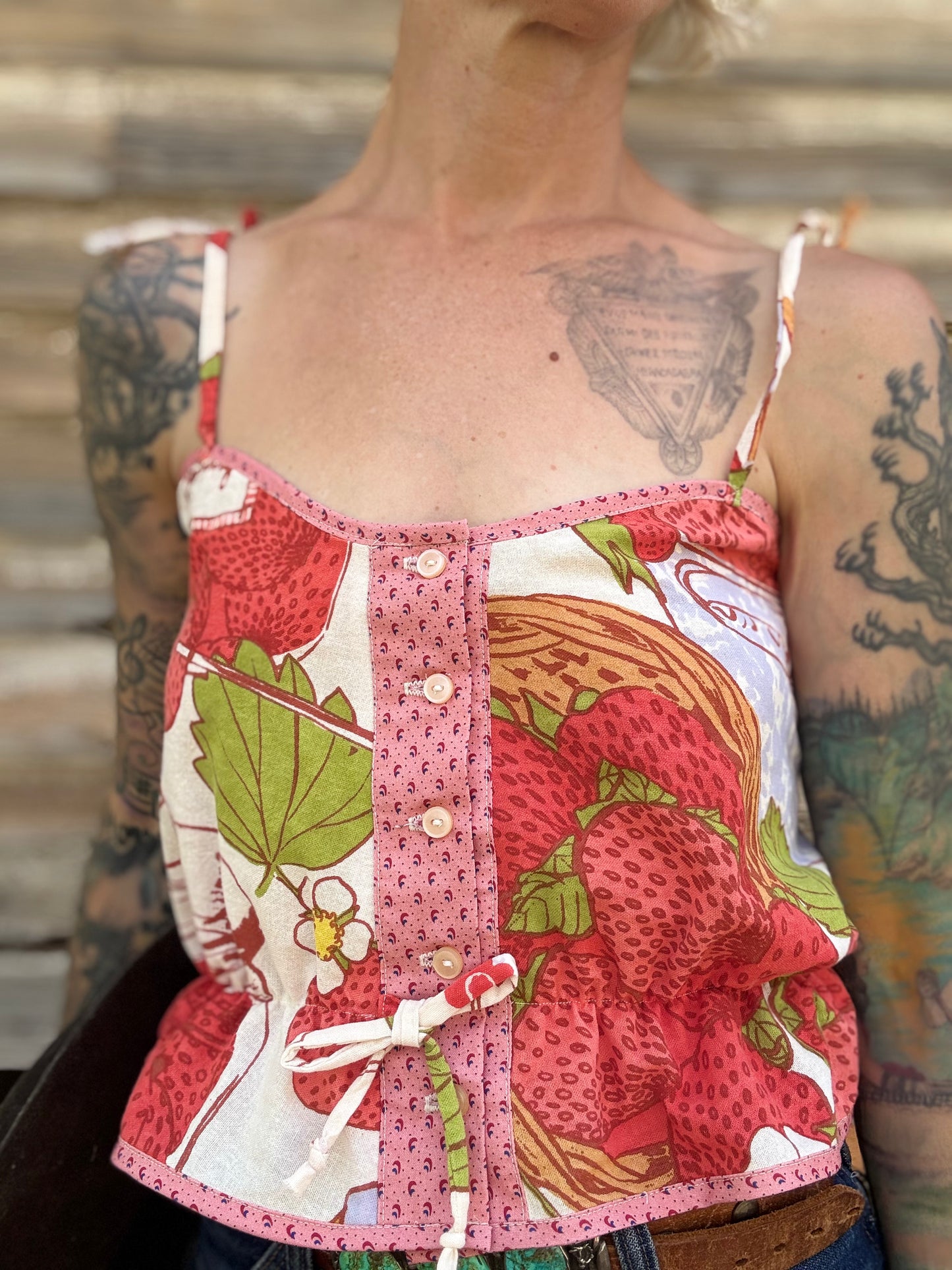 Mountain Artisan Quilted Camisole in Strawberry Jam 2