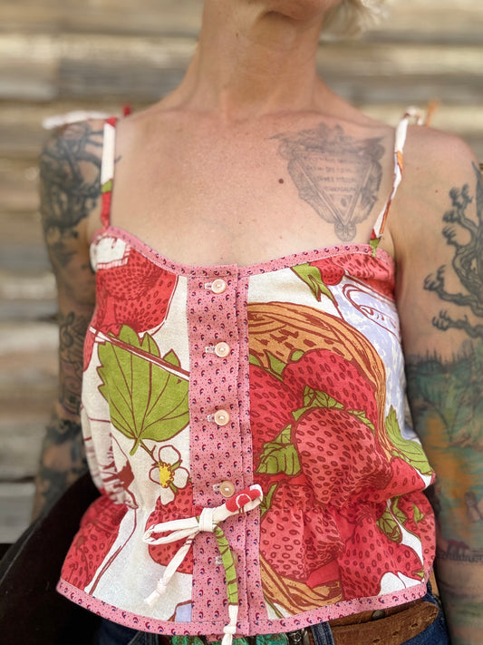 Mountain Artisan Quilted Camisole in Strawberry Jam 2