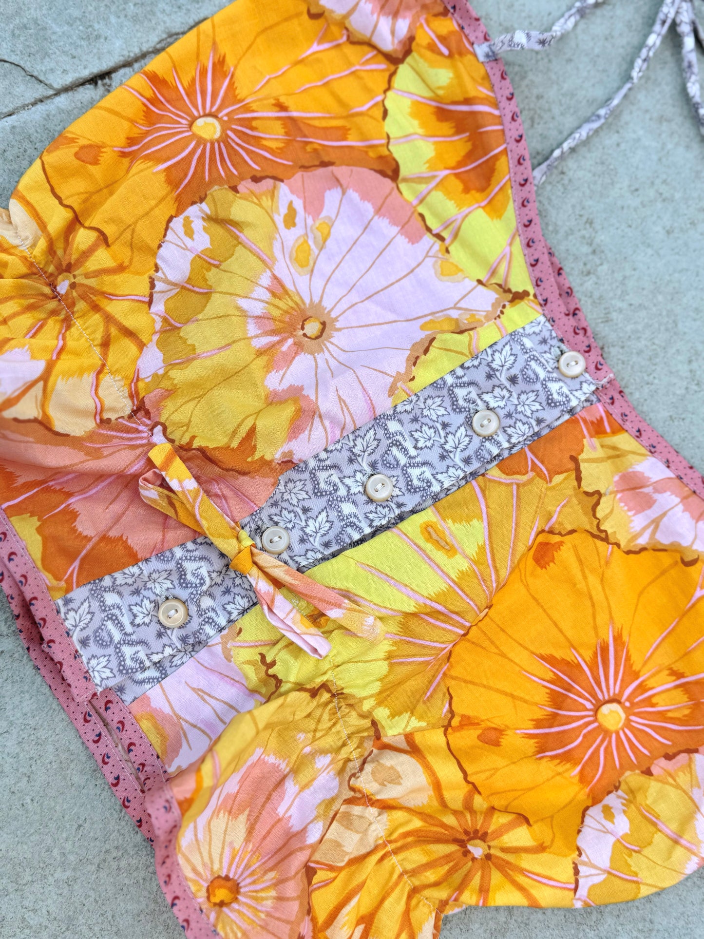 Mountain Artisan Quilted Camisole in Poppy Yellow / Violet / Pink
