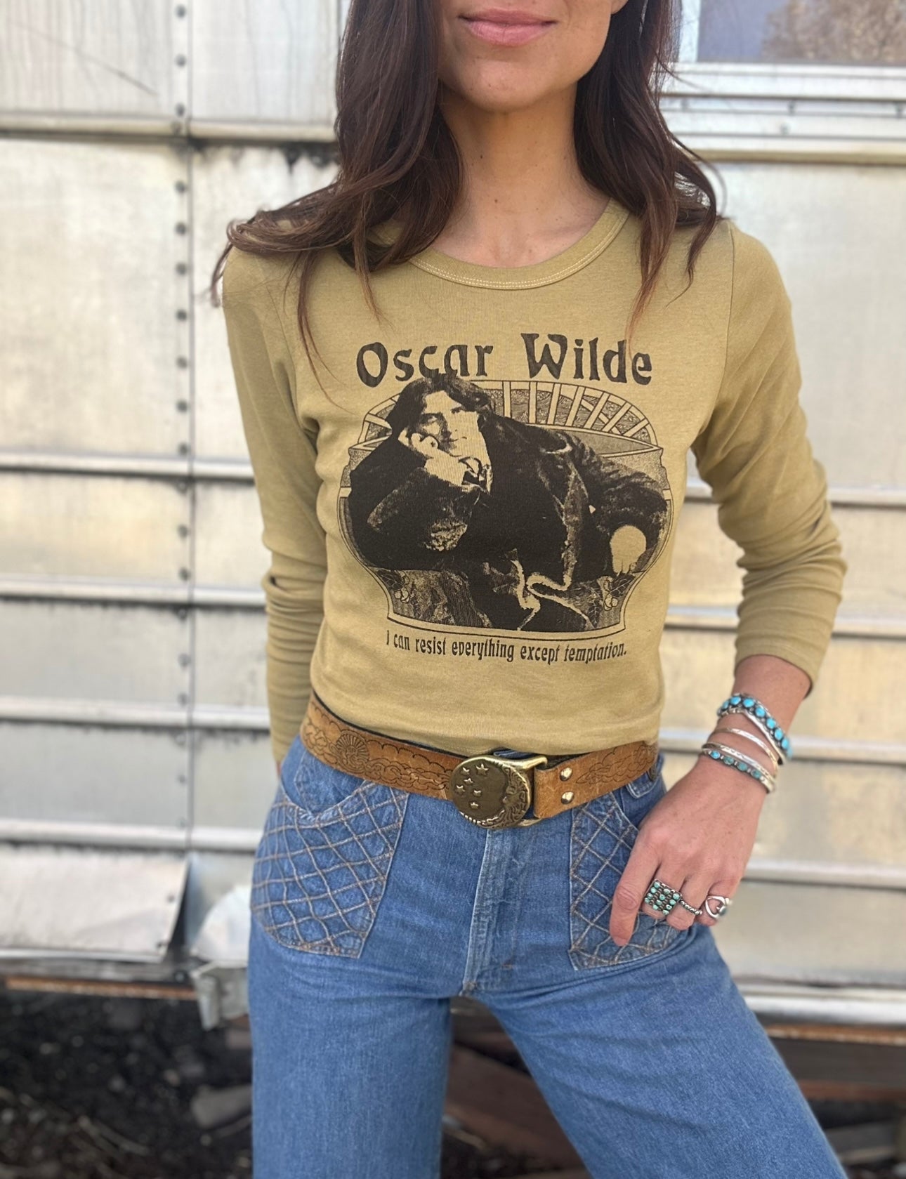 Bebe's Oscar Long Sleeve Baby Tee