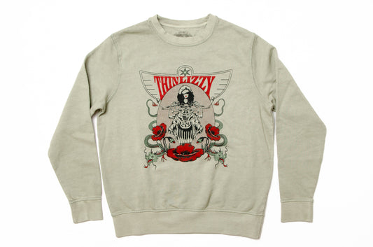 Thin Lizzy on Sage Cotton French Terry Sweatshirt